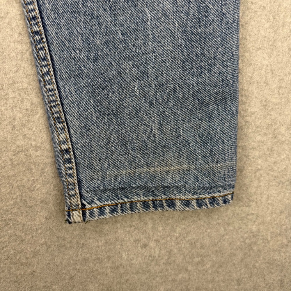 Vintage Levis 550 Jeans Mens 32x27 Medium Wash Relaxed Fit Orange Tab 90s Denim - Picture 11 of 16